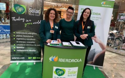 Iberdrola y Solar World Stain en el centro comercial Calle Ancha